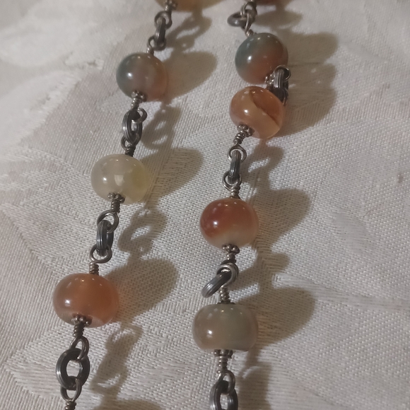 Stephen Dweck Beaded Y Drop Toggle Necklace, SS - Picture 10 of 13